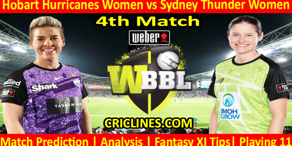 Today Match Prediction-HBHW vs SYTW-WBBL T20 2024-4th Match-Who Will Win