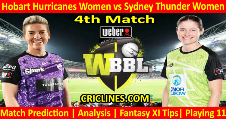 Today Match Prediction-HBHW vs SYTW-WBBL T20 2024-4th Match-Who Will Win