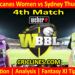 Today Match Prediction-HBHW vs SYTW-WBBL T20 2024-4th Match-Who Will Win