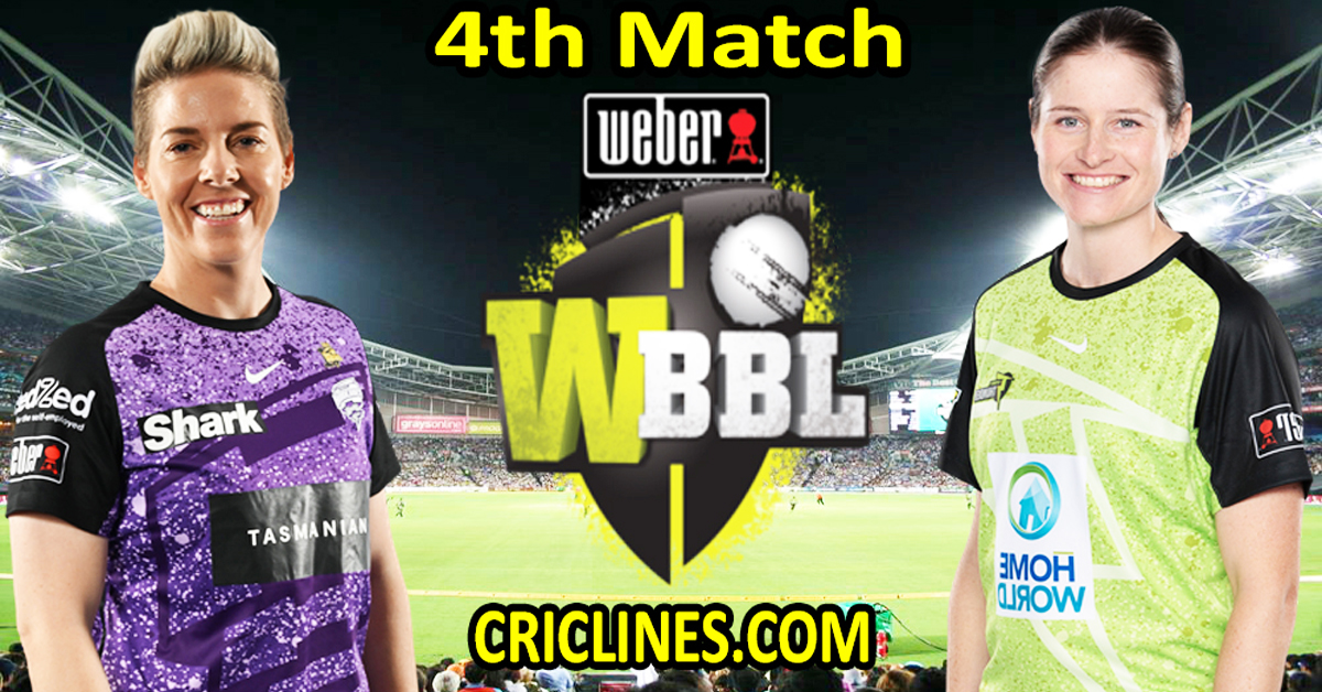 Today Match Prediction-Hobart Hurricanes Women vs Sydney Thunder Women-WBBL T20 2024-4th Match-Who Will Win