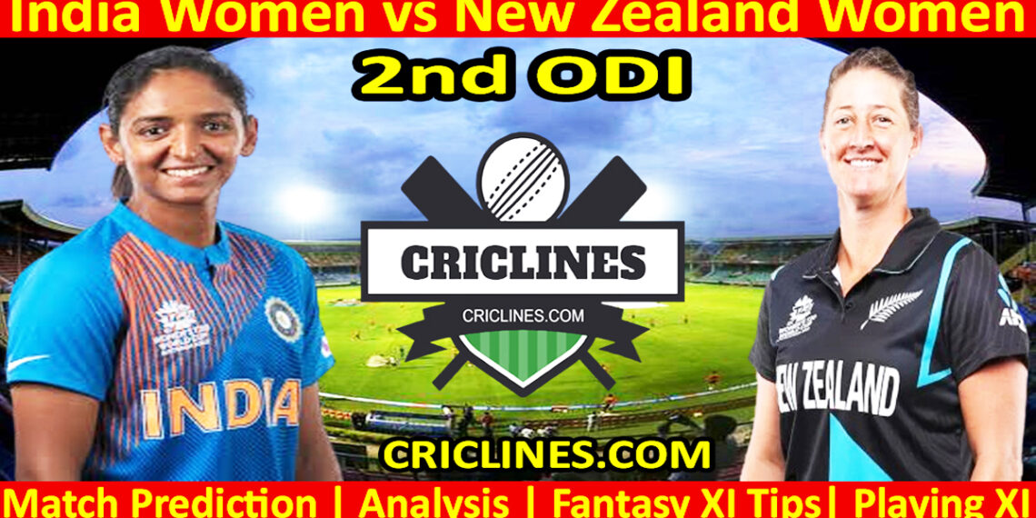 Today Match Prediction-INDW vs NZLW-Dream11-2nd ODI 2024-Who Will Win