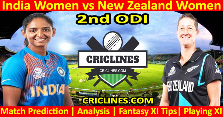 Today Match Prediction-INDW vs NZLW-Dream11-2nd ODI 2024-Who Will Win