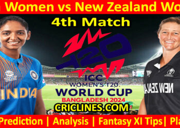 Today Match Prediction-INDW vs NZLW-Dream11-T20 World Cup 2024-4th Match-Who Will Win