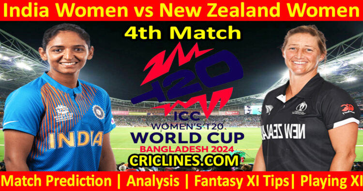 Today Match Prediction-INDW vs NZLW-Dream11-T20 World Cup 2024-4th Match-Who Will Win