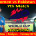 Today Match Prediction-INDW vs PAKW-Dream11-T20 World Cup 2024-7th Match-Who Will Win