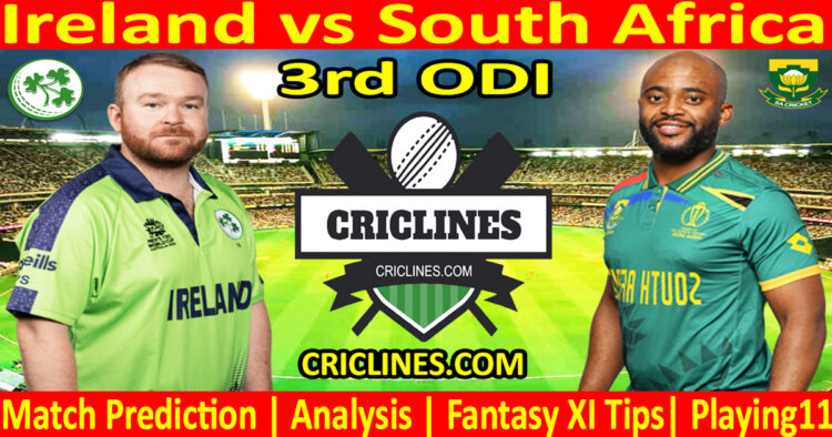 Today Match Prediction-IRE vs SA-Dream11-3rd ODI Match-2024-Who Will Win