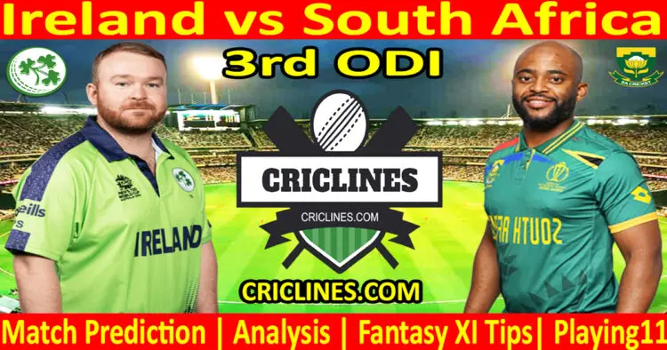 Today Match Prediction-IRE vs SA-Dream11-3rd ODI Match-2024-Who Will Win