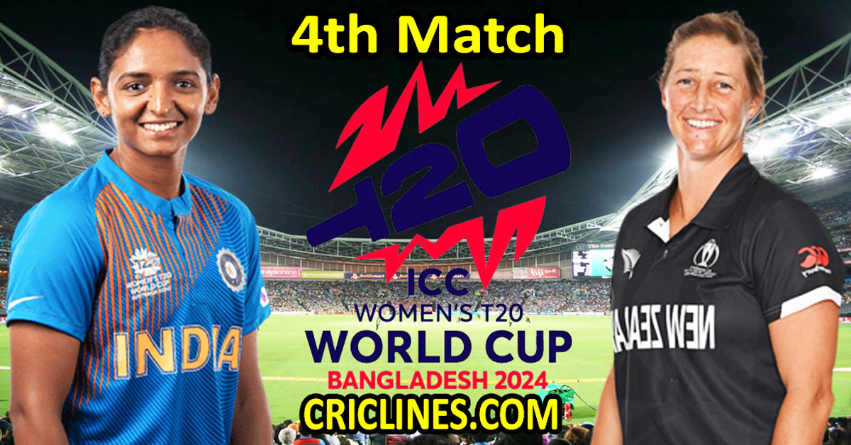 Today Match Prediction-India Women vs New Zealand Women-Dream11-T20 World Cup 2024-4th Match-Who Will Win