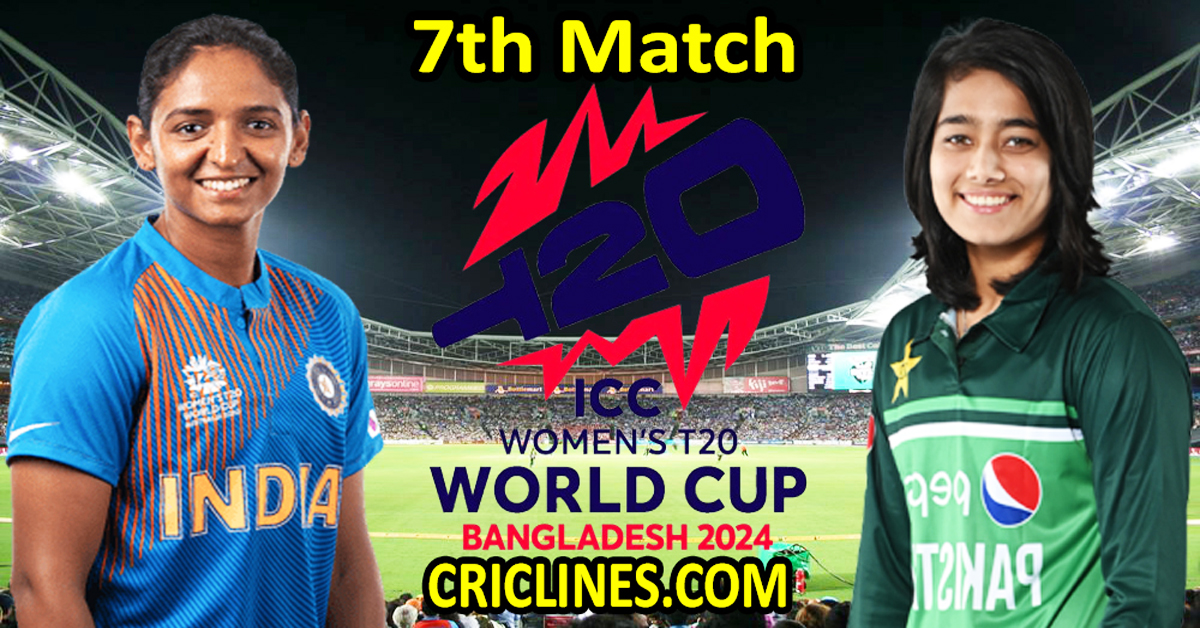 Today Match Prediction-INDW vs PAKW-Dream11-T20 World Cup 2024-7th Match-Who Will Win