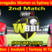 Today Match Prediction-MLRW vs SYSW-WBBL T20 2024-2nd Match-Who Will Win