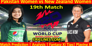 Today Match Prediction-PAKW vs NZLW-Dream11-T20 World Cup 2024-19th Match-Who Will Win