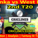 Today Match Prediction-SL vs WI-2nd T20-2024-Dream11-Who Will Win Today