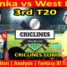 Today Match Prediction-SL vs WI-3rd T20-2024-Dream11-Who Will Win Today