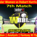 Today Match Prediction-SYTW vs HBHW-WBBL T20 2024-7th Match-Who Will Win