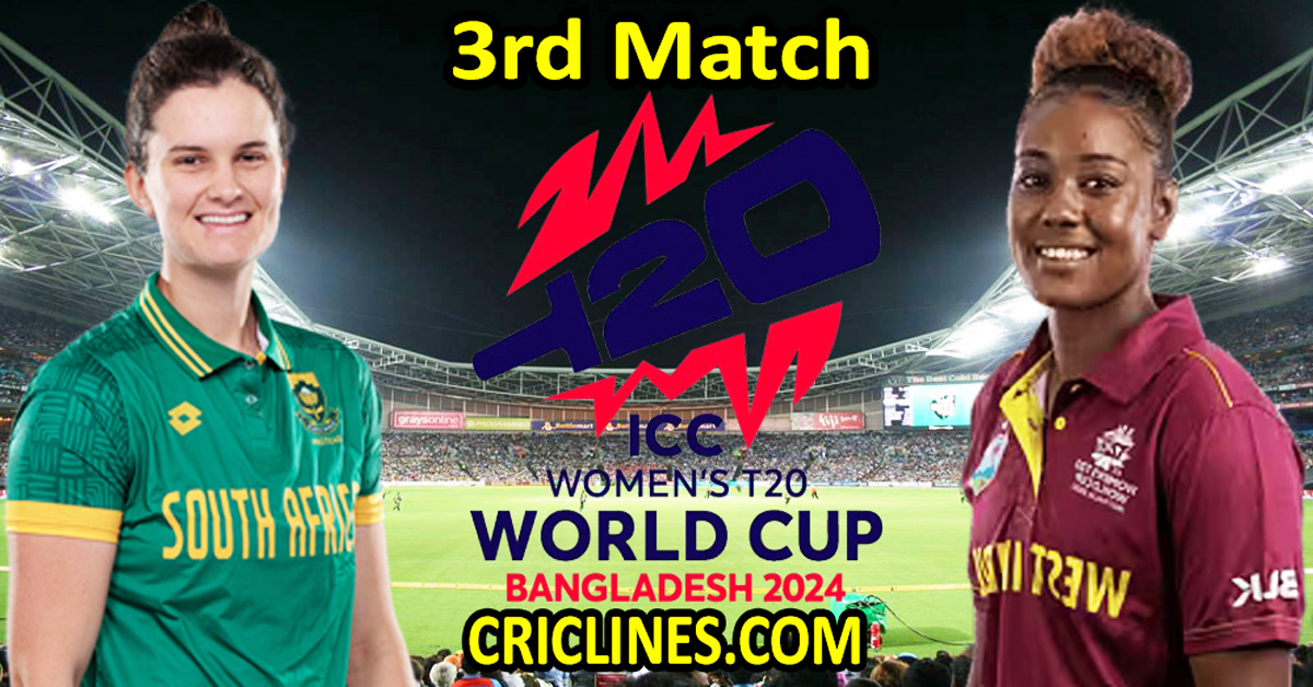 Today Match Prediction-South Africa Women vs West Indies Women-Dream11-T20 World Cup 2024-3rd Match-Who Will Win