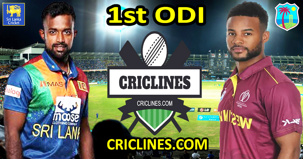 Today Match Prediction-Sri Lanka vs West Indies-1st ODI-2024-Dream11-Who Will Win Today