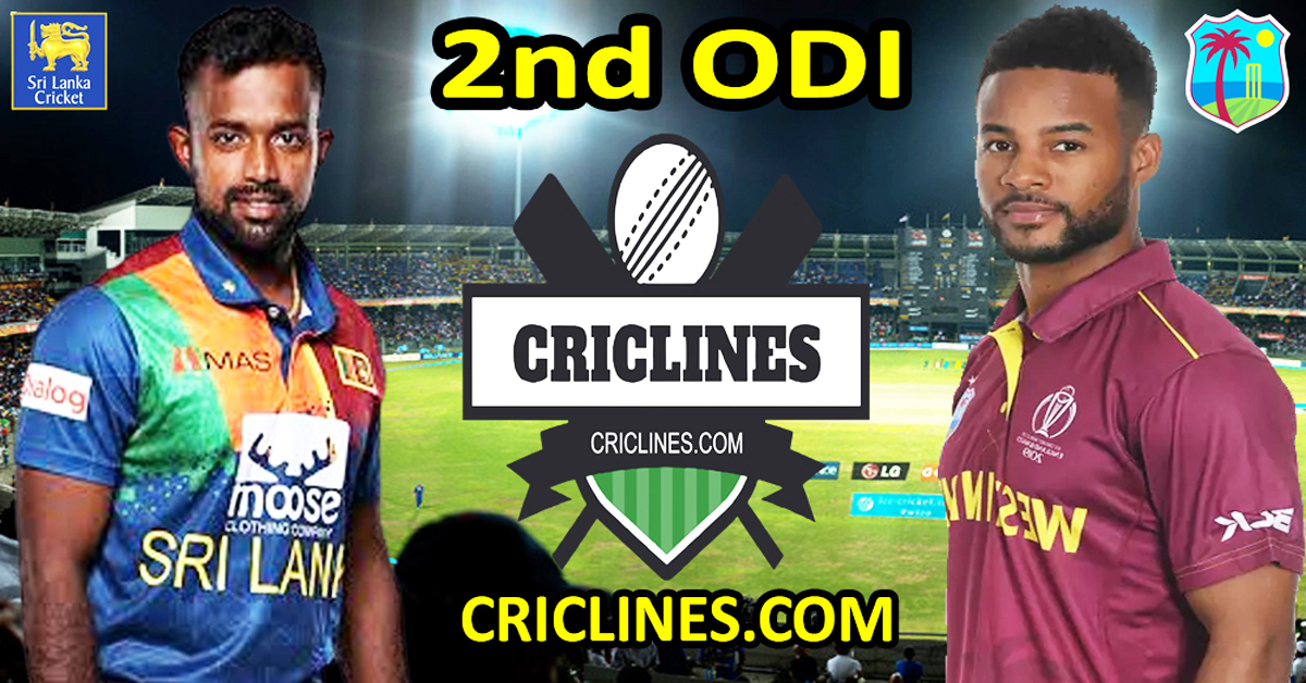 Today Match Prediction-Sri Lanka vs West Indies-2nd ODI-2024-Dream11-Who Will Win Today