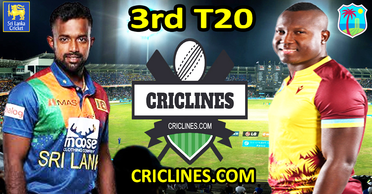 Today Match Prediction-Sri Lanka vs West Indies-3rd T20-2024-Dream11-Who Will Win Today