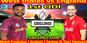 Today Match Prediction-WI vs ENG-Dream11-1st ODI 2024-Who Will Win