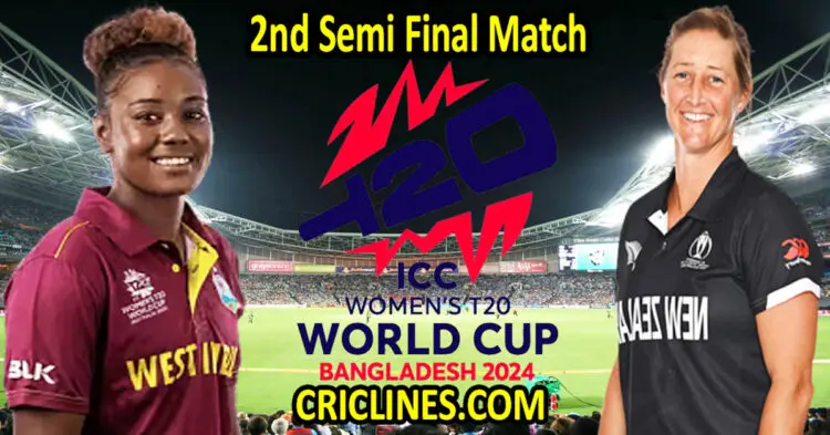 Today Match Prediction-West Indies Women vs New Zealand Women-Dream11-T20 World Cup 2024-2nd Semi Final Match-Who Will Win