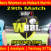 Today Match Prediction-ADSW vs HBHW-WBBL T20 2024-29th Match-Who Will Win