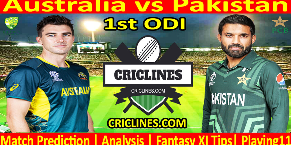 Today Match Prediction-AUS vs PAK-Dream11-1st ODI Match-2024-Who Will Win