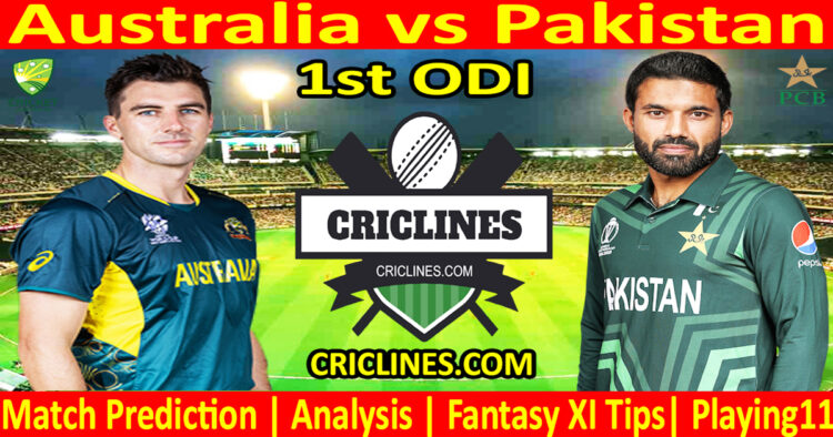 Today Match Prediction-AUS vs PAK-Dream11-1st ODI Match-2024-Who Will Win