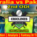 Today Match Prediction-AUS vs PAK-Dream11-2nd ODI Match-2024-Who Will Win