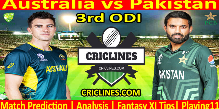 Today Match Prediction-AUS vs PAK-Dream11-3rd ODI Match-2024-Who Will Win