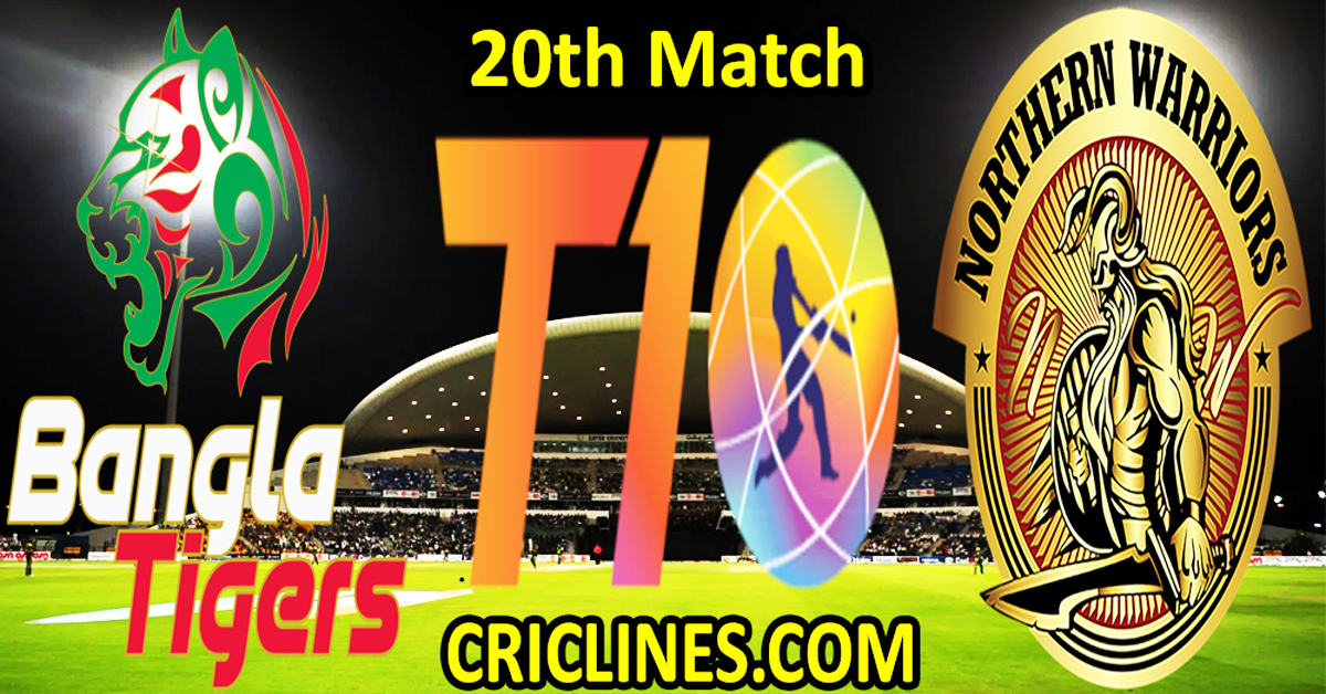 Today Match Prediction-Bangla Tigers vs Northern Warriors-Dream11-Abu Dhabi T10 League-2024-20th Match-Who Will Win