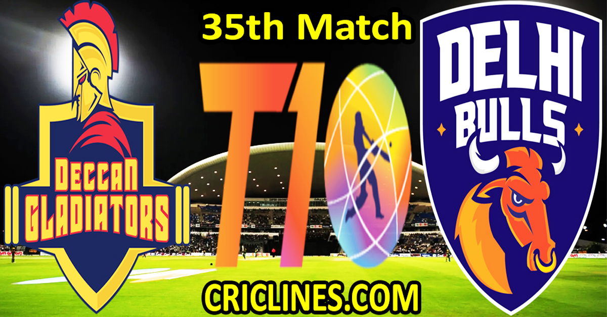 Today Match Prediction-Deccan Gladiators vs Delhi Bulls-Dream11-Abu Dhabi T10 League-2024-35th Match-Who Will Win