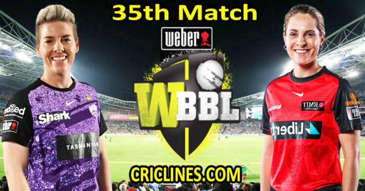 Today Match Prediction-Hobart Hurricanes Women vs Melbourne Renegades Women-WBBL T20 2024-35th Match-Who Will Win