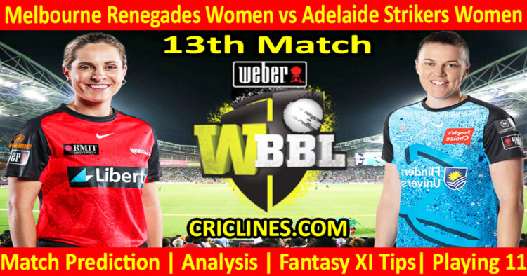 Today Match Prediction-MLRW vs ADSW-WBBL T20 2024-13th Match-Who Will Win