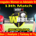 Today Match Prediction-MLRW vs ADSW-WBBL T20 2024-13th Match-Who Will Win