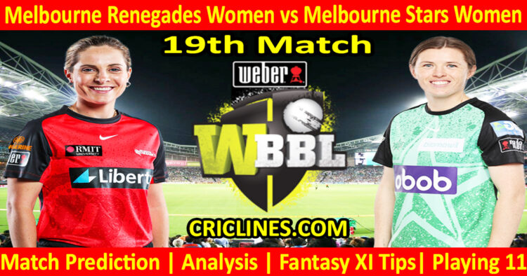 Today Match Prediction-MLRW vs MLSW-WBBL T20 2024-20th Match-Who Will Win