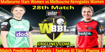 Today Match Prediction-MLSW vs MLRW-WBBL T20 2024-28th Match-Who Will Win