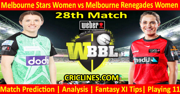 Today Match Prediction-MLSW vs MLRW-WBBL T20 2024-28th Match-Who Will Win