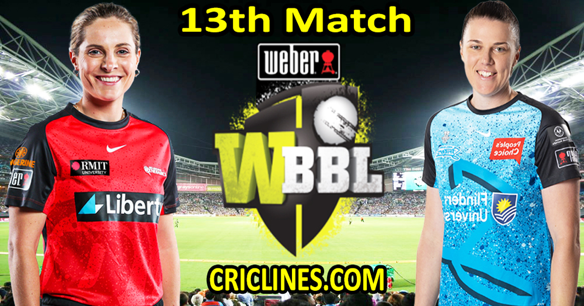 Today Match Prediction-Melbourne Renegades Women vs Adelaide Strikers Women-WBBL T20 2024-13th Match-Who Will Win