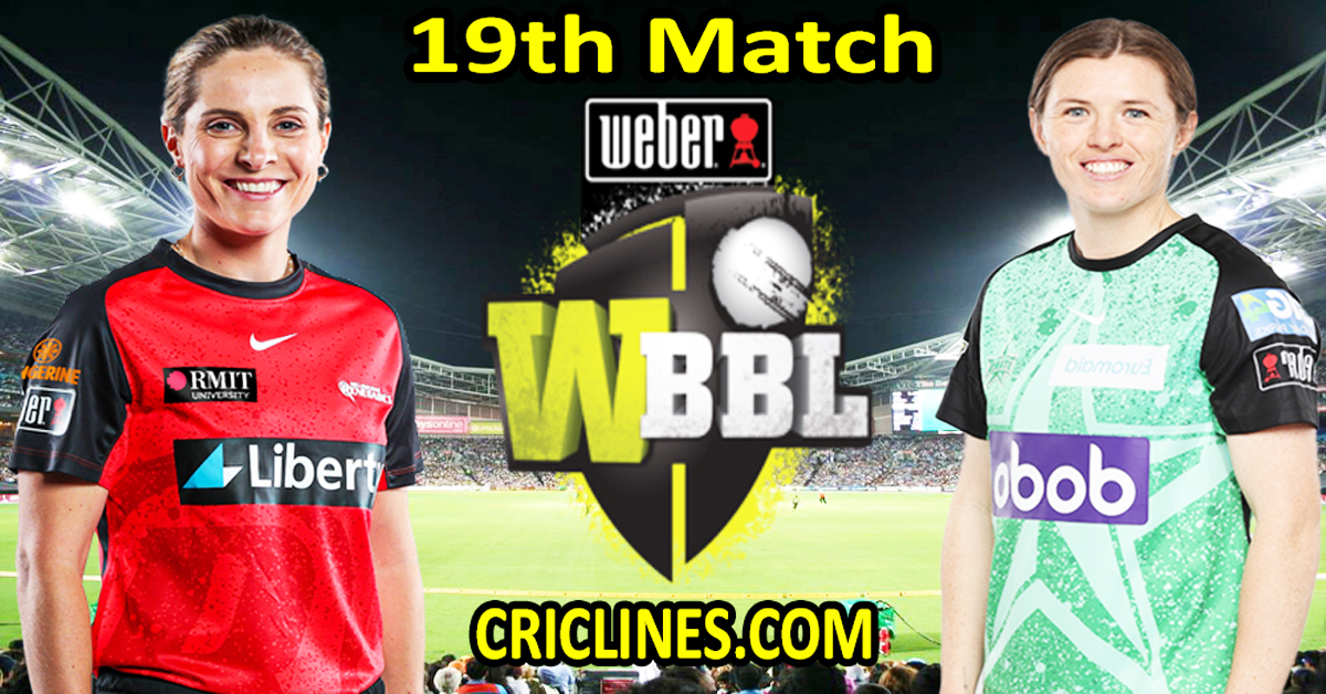 Today Match Prediction-Melbourne Renegades Women vs Melbourne Stars Women-WBBL T20 2024-20th Match-Who Will Win