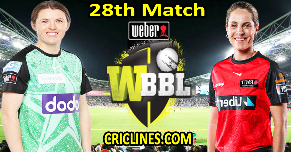 Today Match Prediction-Melbourne Stars Women vs Melbourne Renegades Women-WBBL T20 2024-28th Match-Who Will Win