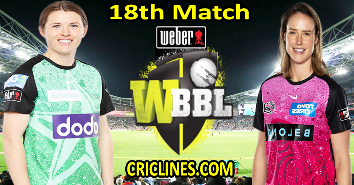 Today Match Prediction-Melbourne Stars Women vs Sydney Sixers Women-WBBL T20 2024-18th Match-Who Will Win