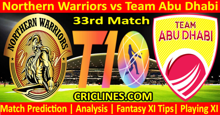 Today Match Prediction-NWS vs TAB-Dream11-Abu Dhabi T10 League-2024-33rd Match-Who Will Win