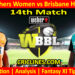 Today Match Prediction-PRSW vs BBHW-WBBL T20 2024-14th Match-Who Will Win