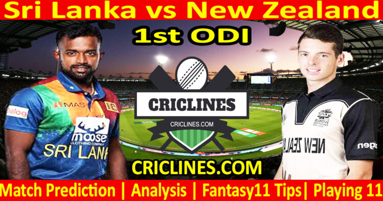 Today Match Prediction-SL vs NZL-Dream11-1st ODI-2024-Who Will Win