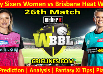 Today Match Prediction-SYSW vs BBHW-WBBL T20 2024-26th Match-Who Will Win