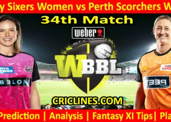 Today Match Prediction-SYSW vs PRSW-WBBL T20 2024-34th Match-Who Will Win
