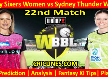 Today Match Prediction-SYSW vs SYTW-WBBL T20 2024-22nd Match-Who Will Win