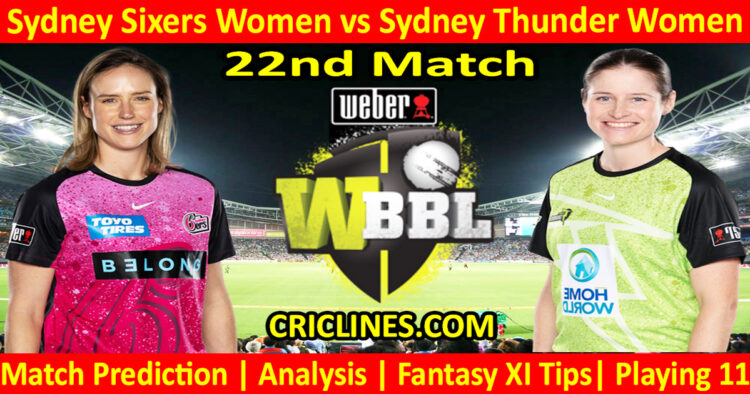 Today Match Prediction-SYSW vs SYTW-WBBL T20 2024-22nd Match-Who Will Win