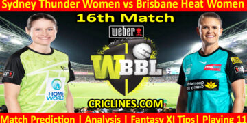 Today Match Prediction-SYTW vs BBHW-WBBL T20 2024-16th Match-Who Will Win