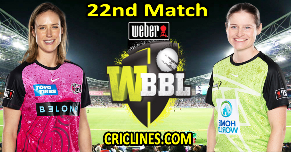 Today Match Prediction-Sydney Sixers Women vs Sydney Thunder Women-WBBL T20 2024-22nd Match-Who Will Win